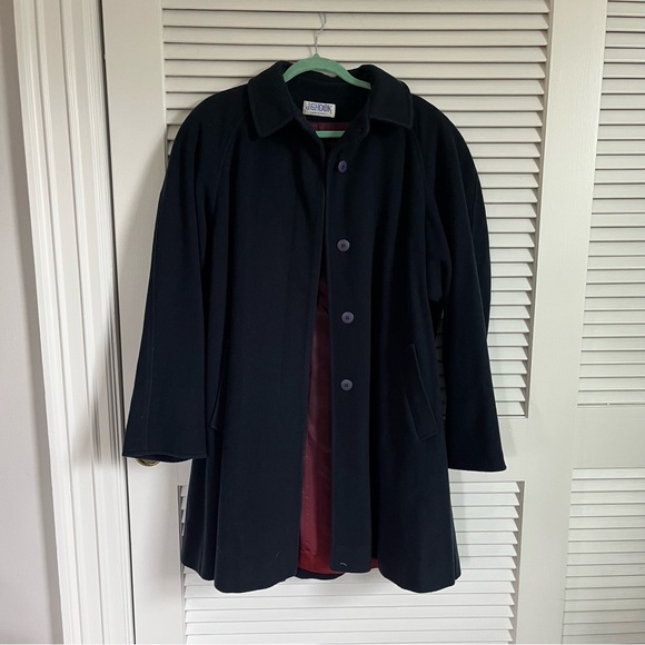 Vintage JG Hook Navy Wool Swing Coat - Picture 1 of 5